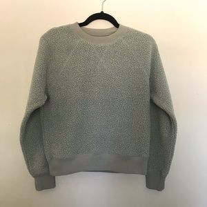 Everlane The ReNew Fleece Raglan Sage Sweatshirt